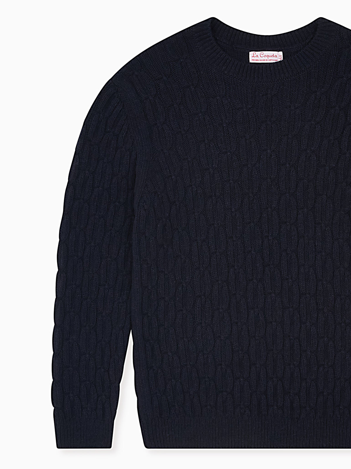 Navy Teo Merino Kids Jumper