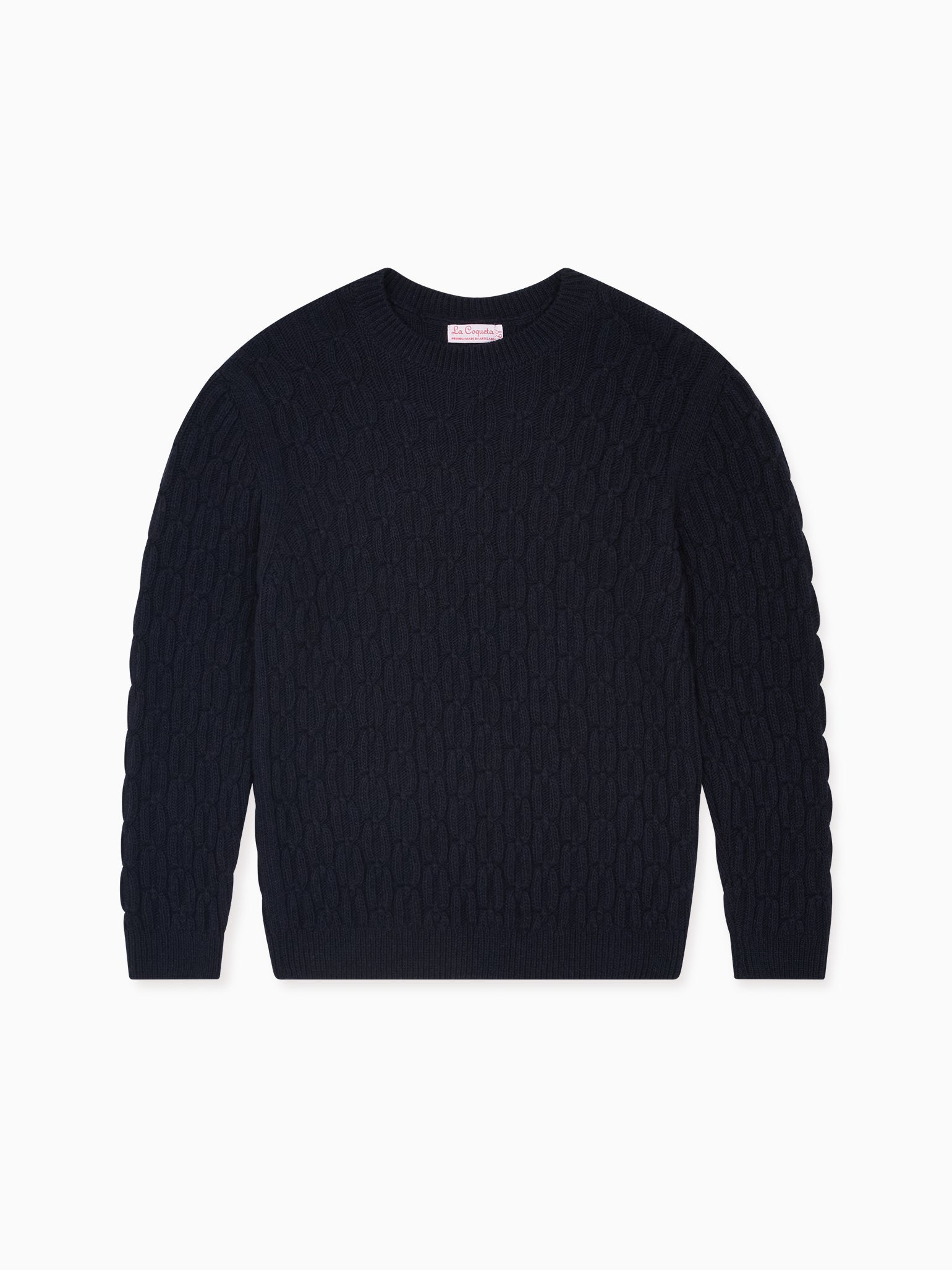 Navy Teo Merino Kids Jumper