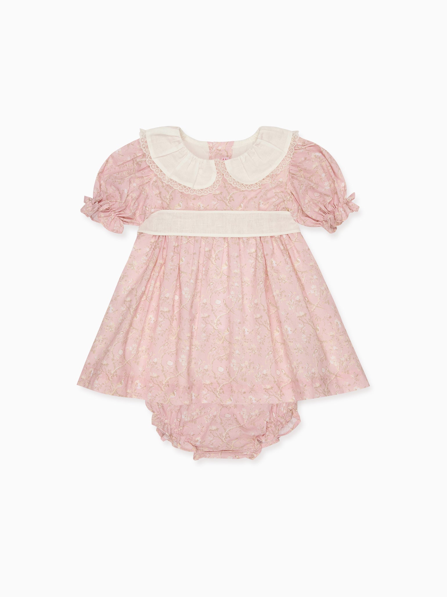 Amara Girl Dress & Teresa Baby Set Outfit Bundle