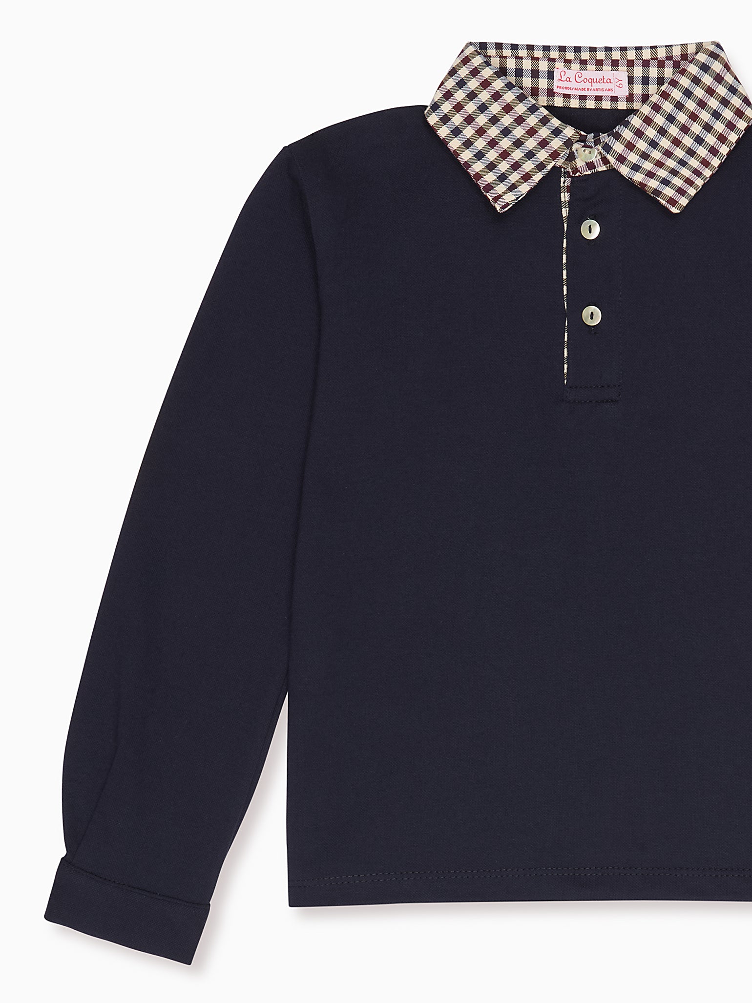 Navy Tijo Long Sleeve Boy Rugby Shirt