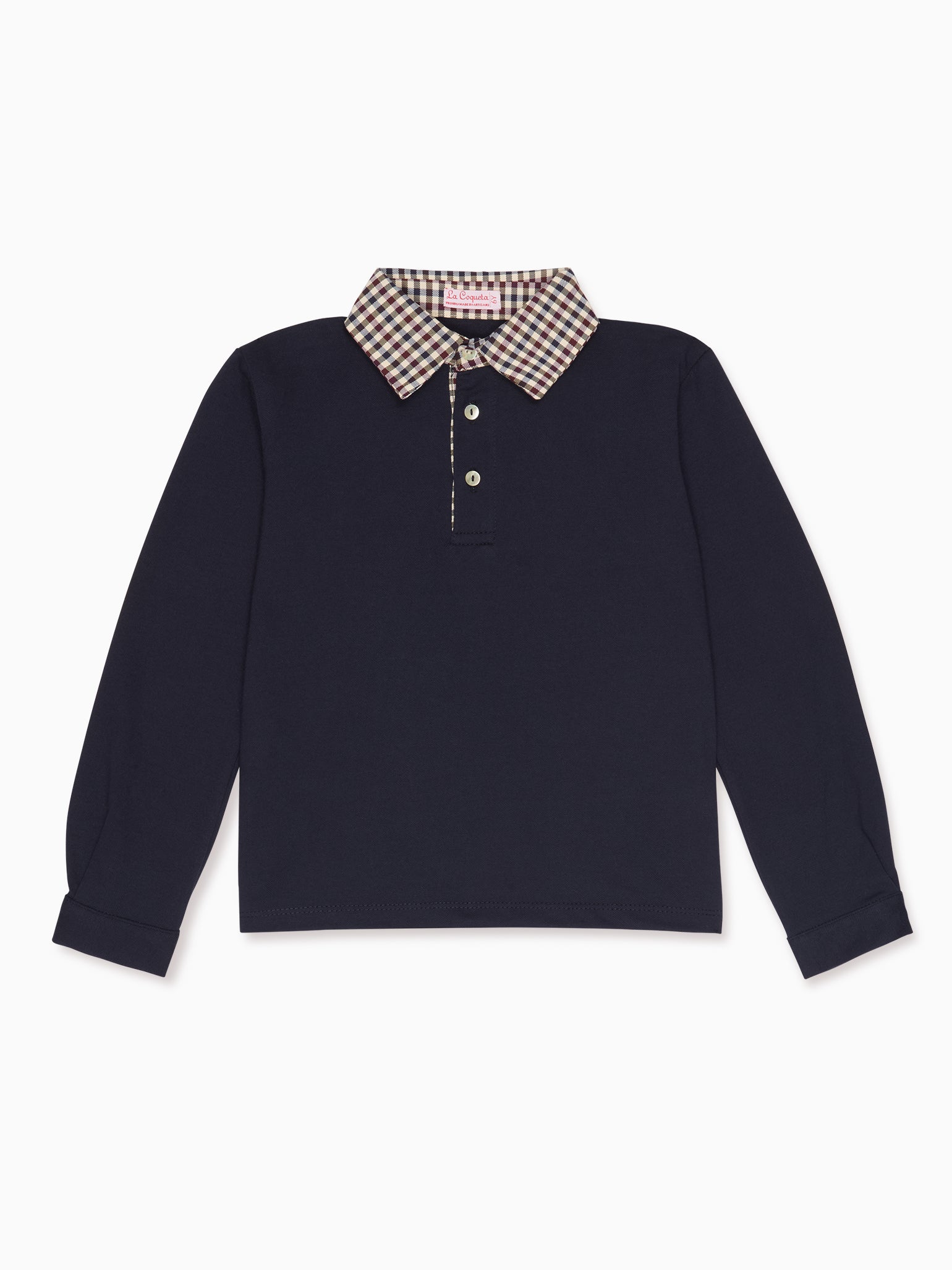 Navy Tijo Long Sleeve Boy Rugby Shirt