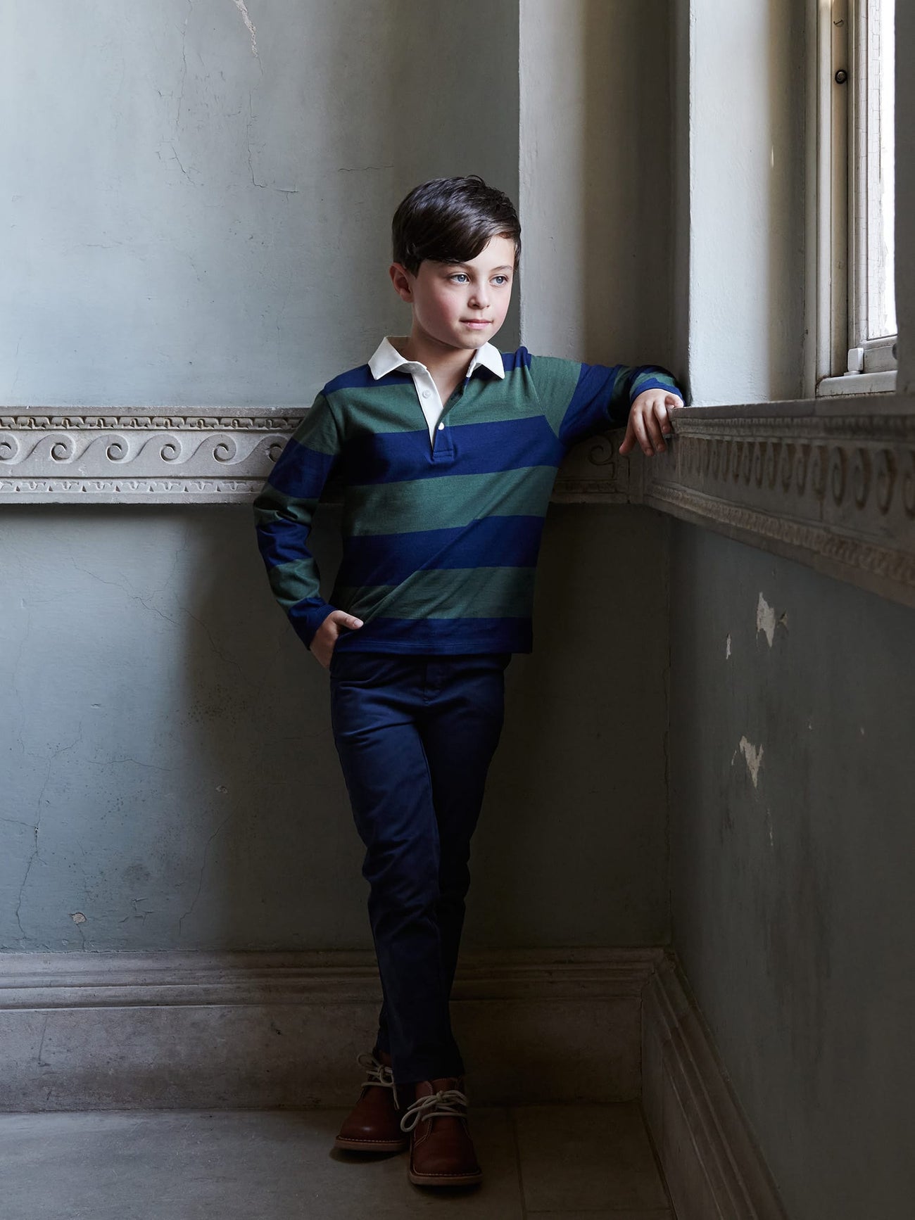 Navy Elio Boy Chinos