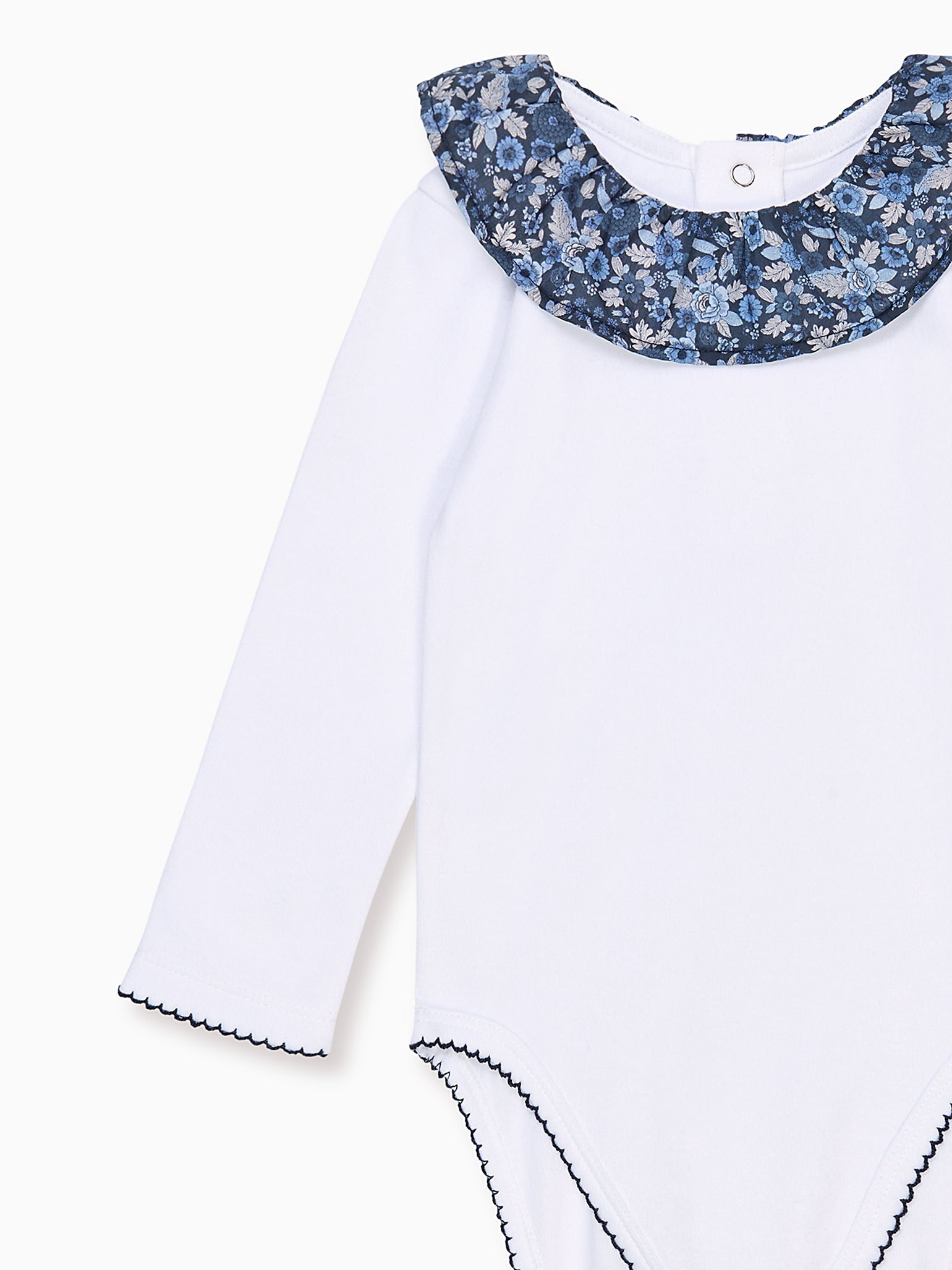 Navy Floral Tula Baby Girl Body Vest