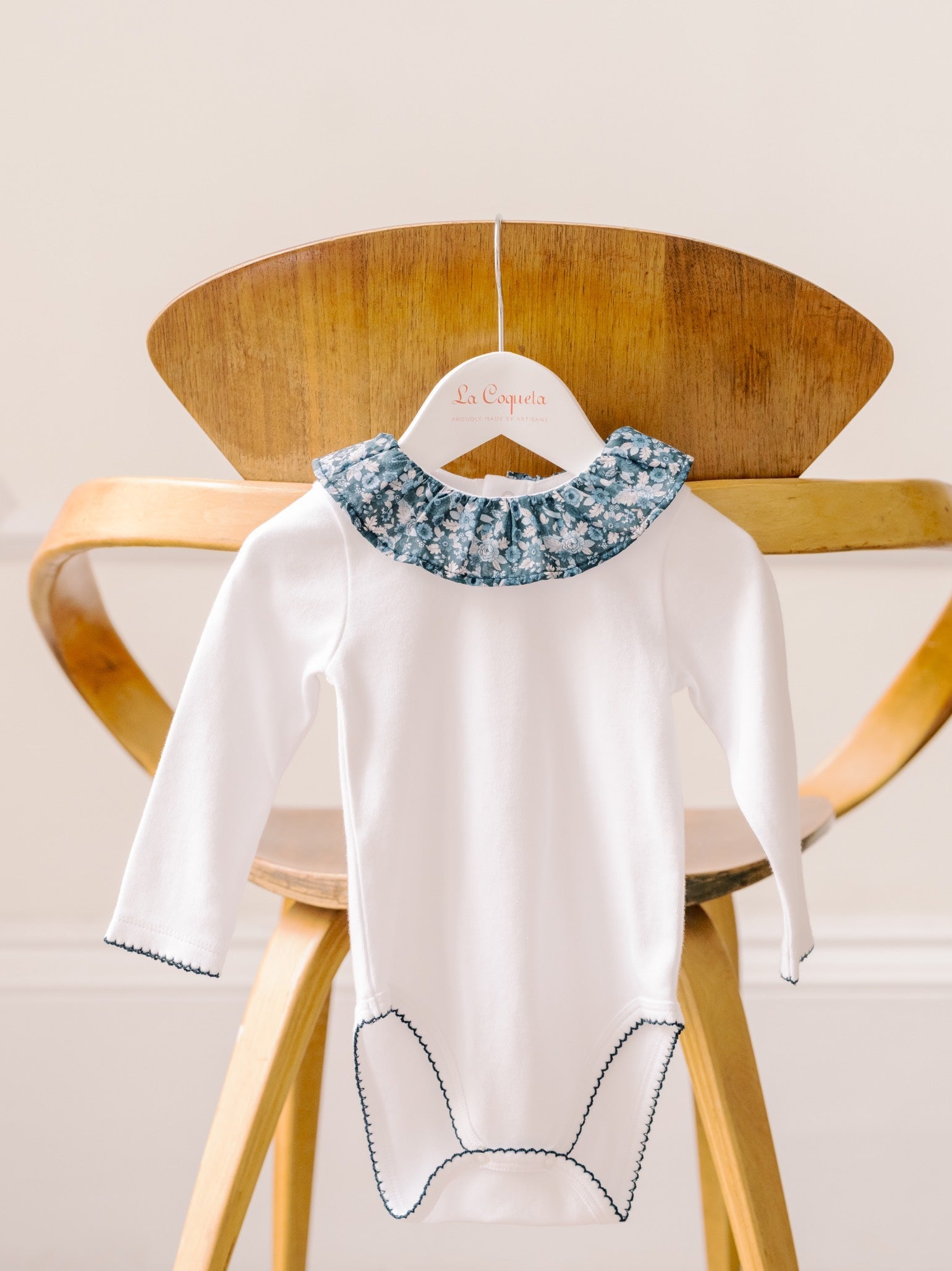 Navy Floral Tula Baby Girl Body Vest