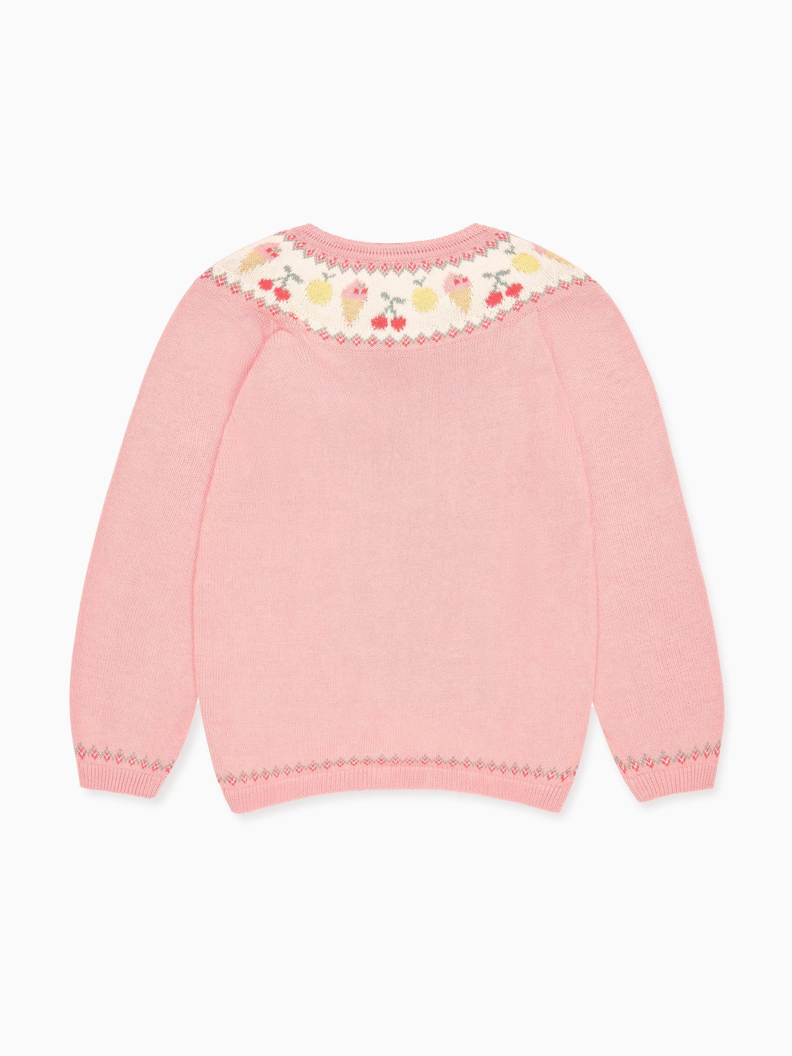 Dusty Pink Helado Cotton Girl Cardigan