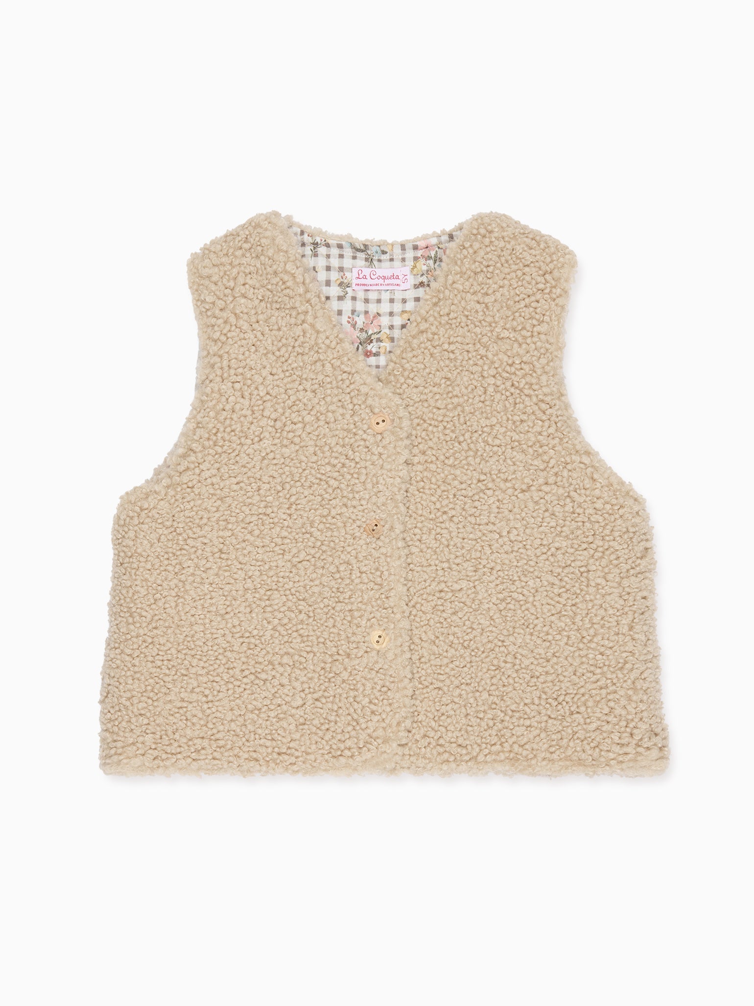 Oatmeal Valentina Girl Vest