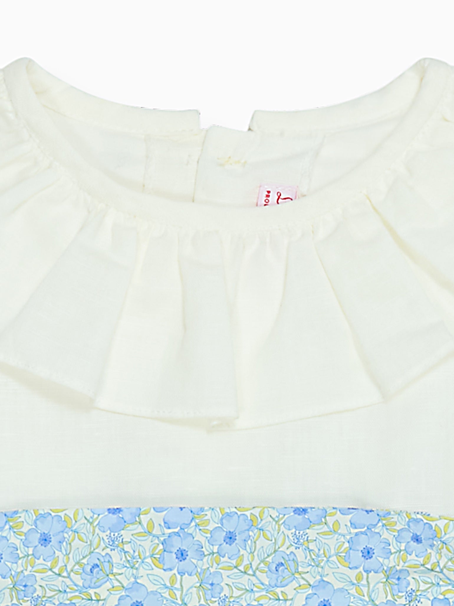 White Vega Floral Ceremony Girl Dress