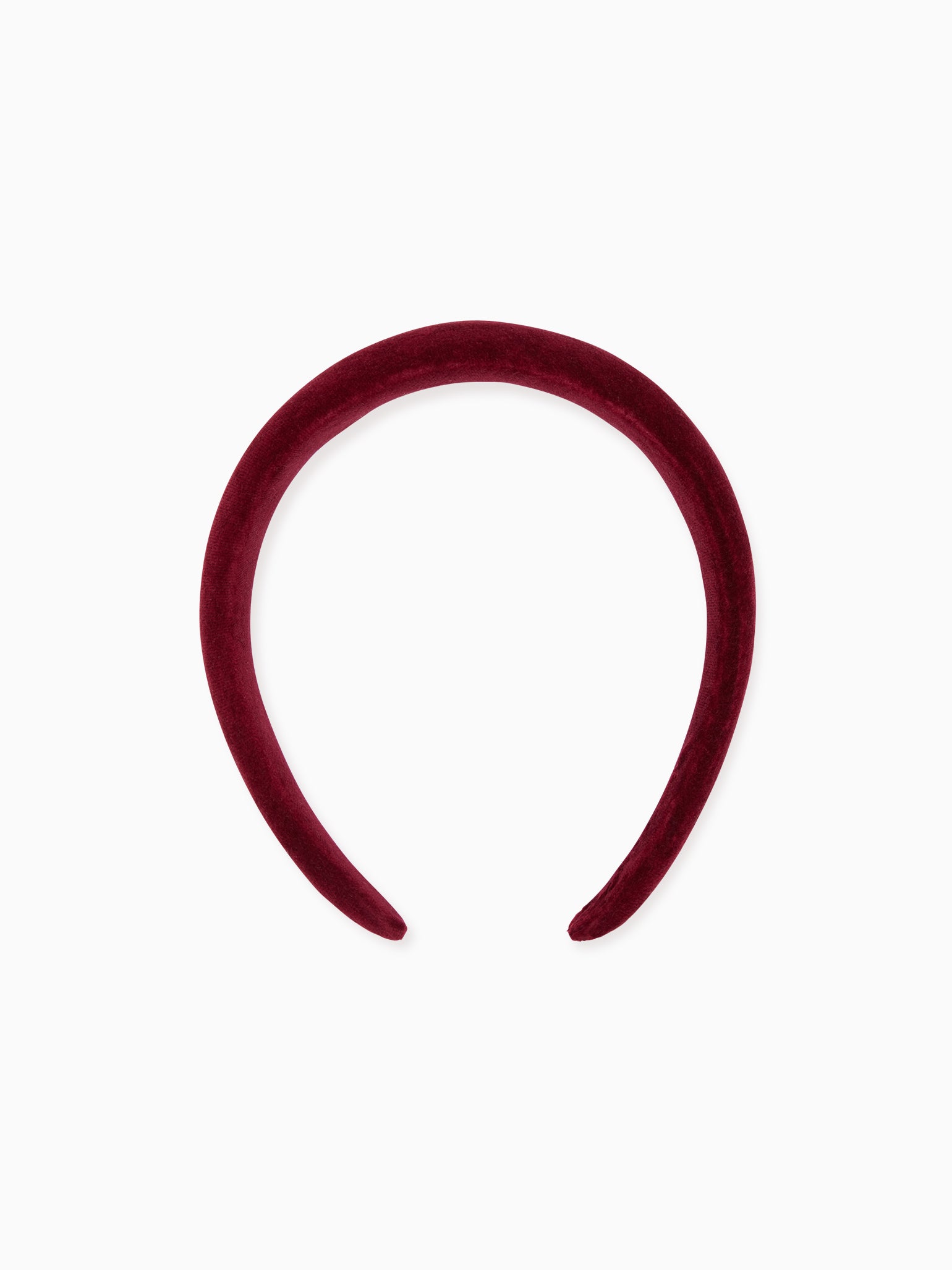 Burgundy Velvet Girl Wide Hairband