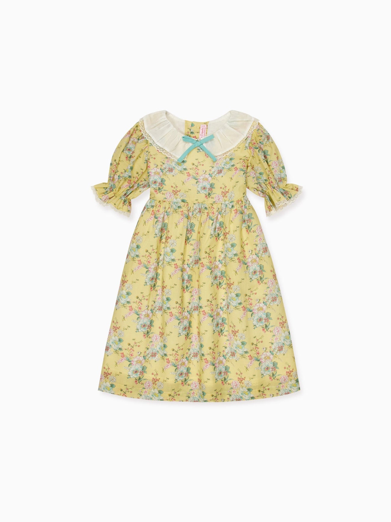 Yellow Floral Willow Girl Dress