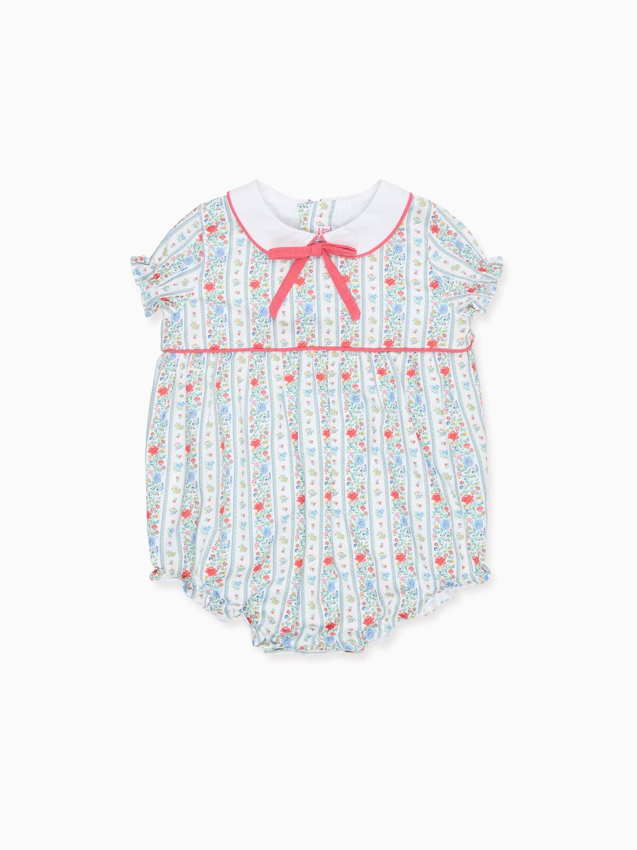 Ivory Rose Stripe Xana Baby Girl Romper