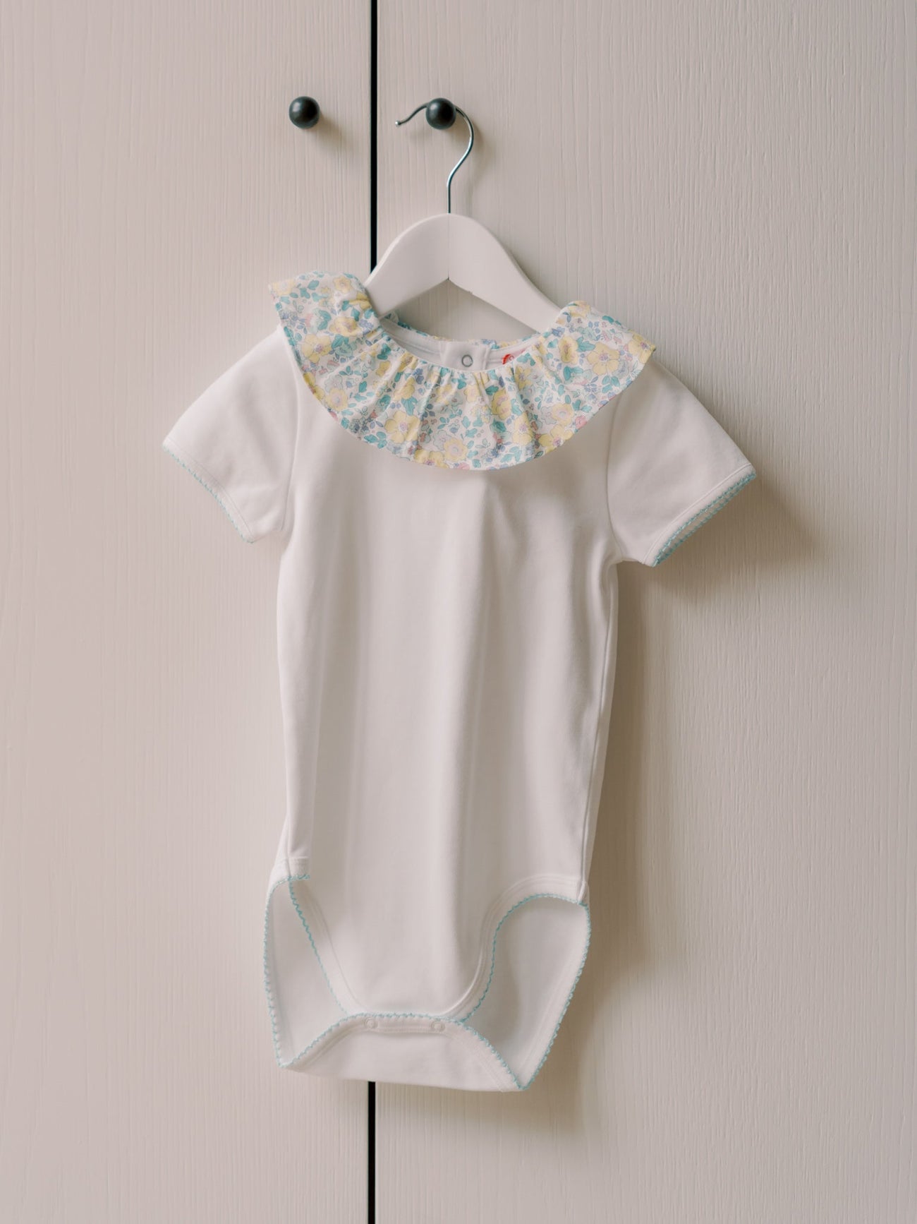 Yellow Floral Tilly Cotton Baby Girl Bodysuit