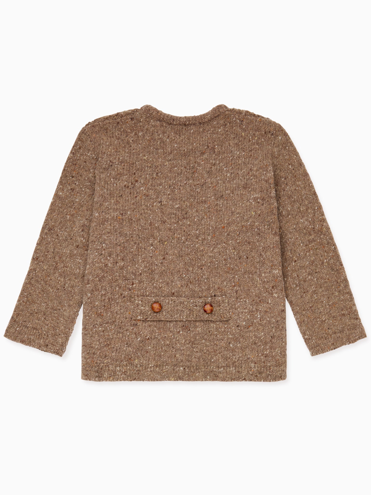 Taupe Zas Merino Boy Cardigan