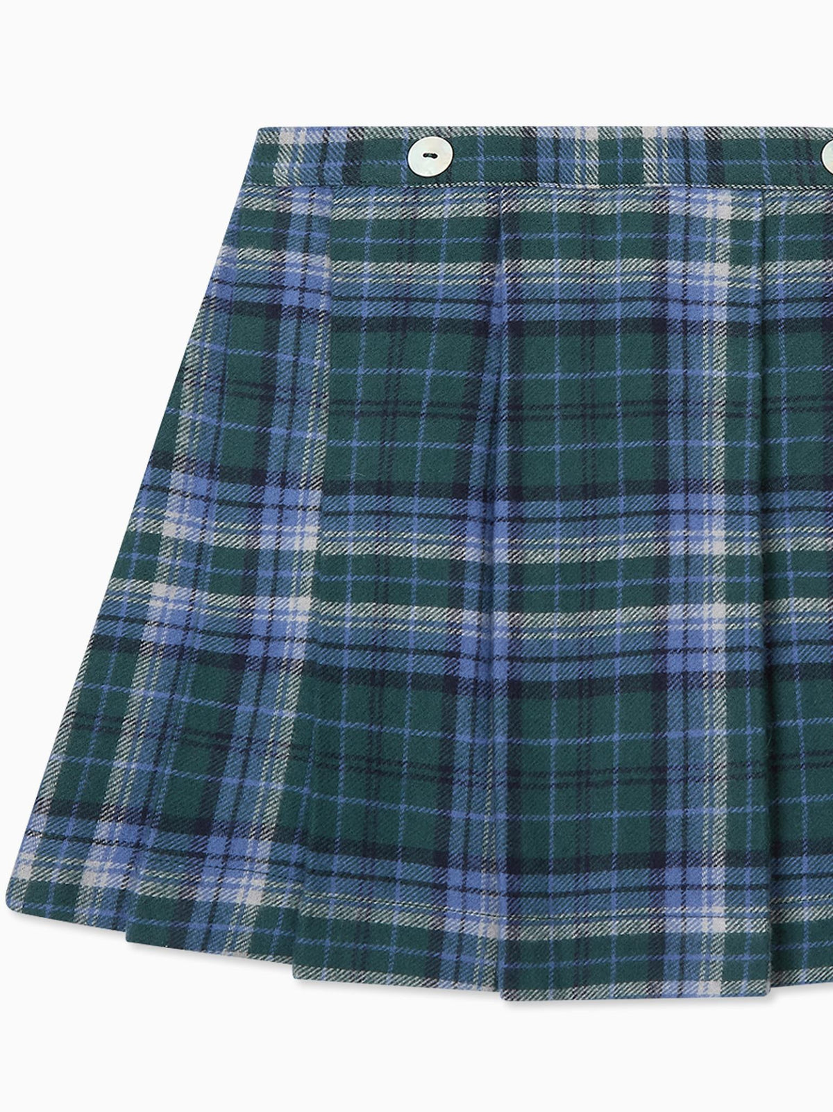 Green Check Zola Girl Kilt Skirt