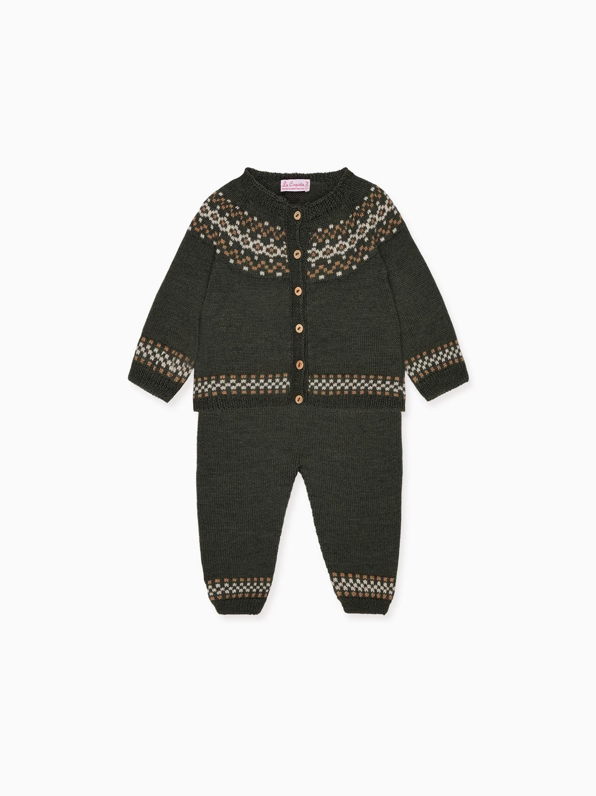 Olive Ramiro Merino Fair Isle Baby Knitted Gift Box Set