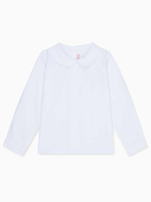 White Clio Long Sleeve Baby Shirt