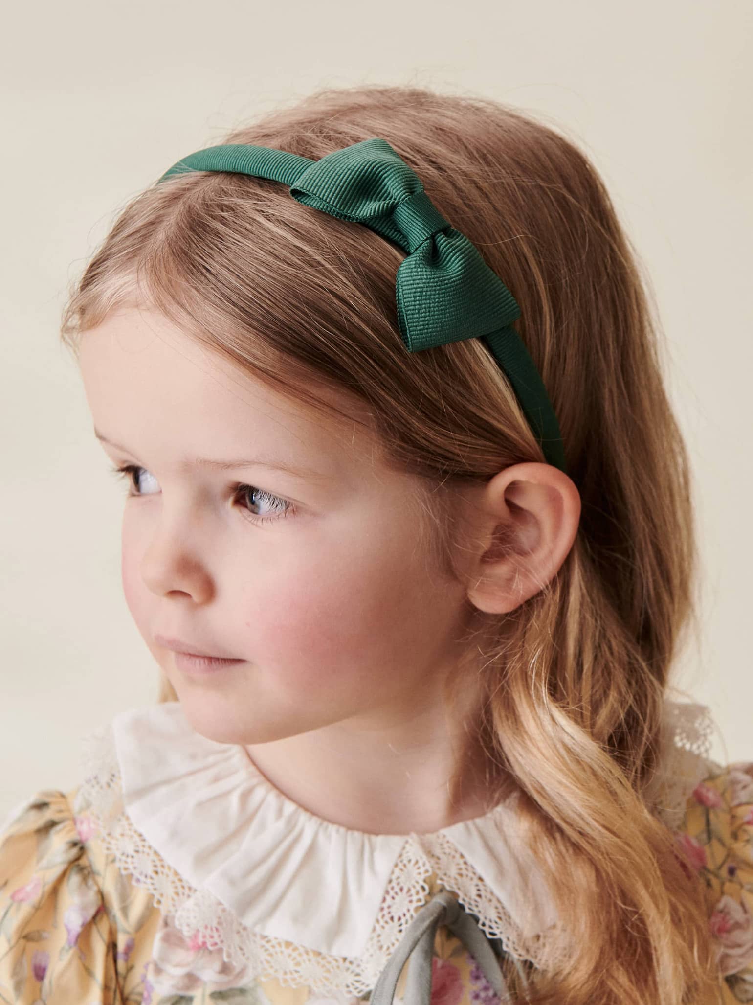 Dark Green Big Bow Girl Headband