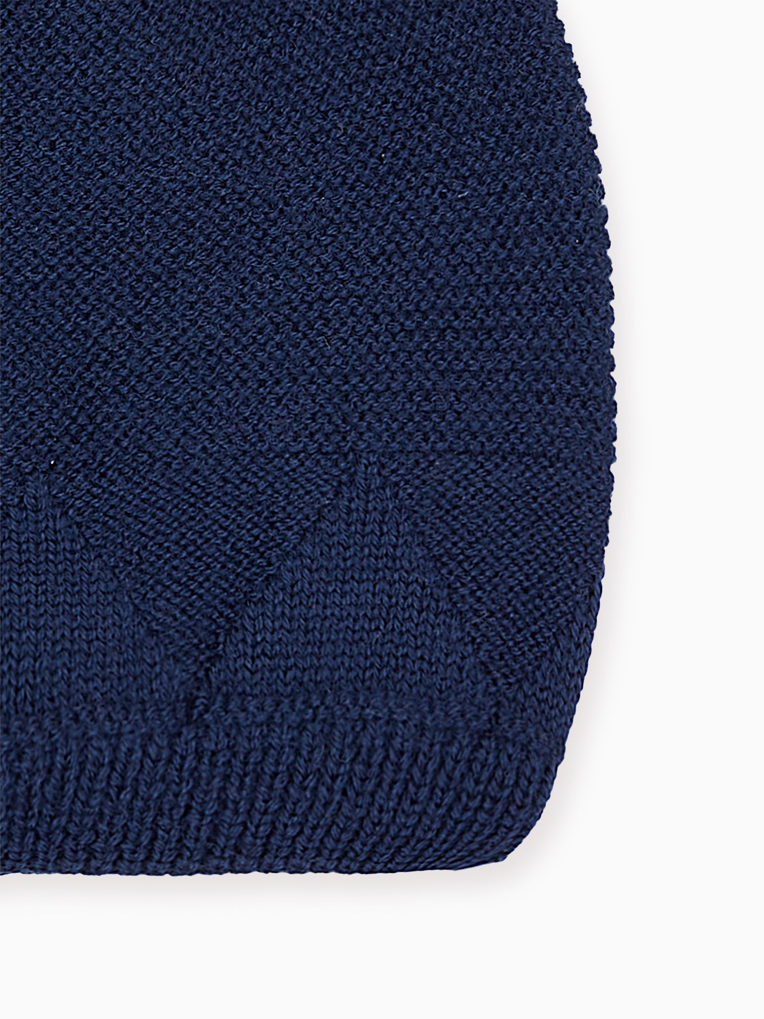 Navy Merino Kids Bobble Hat