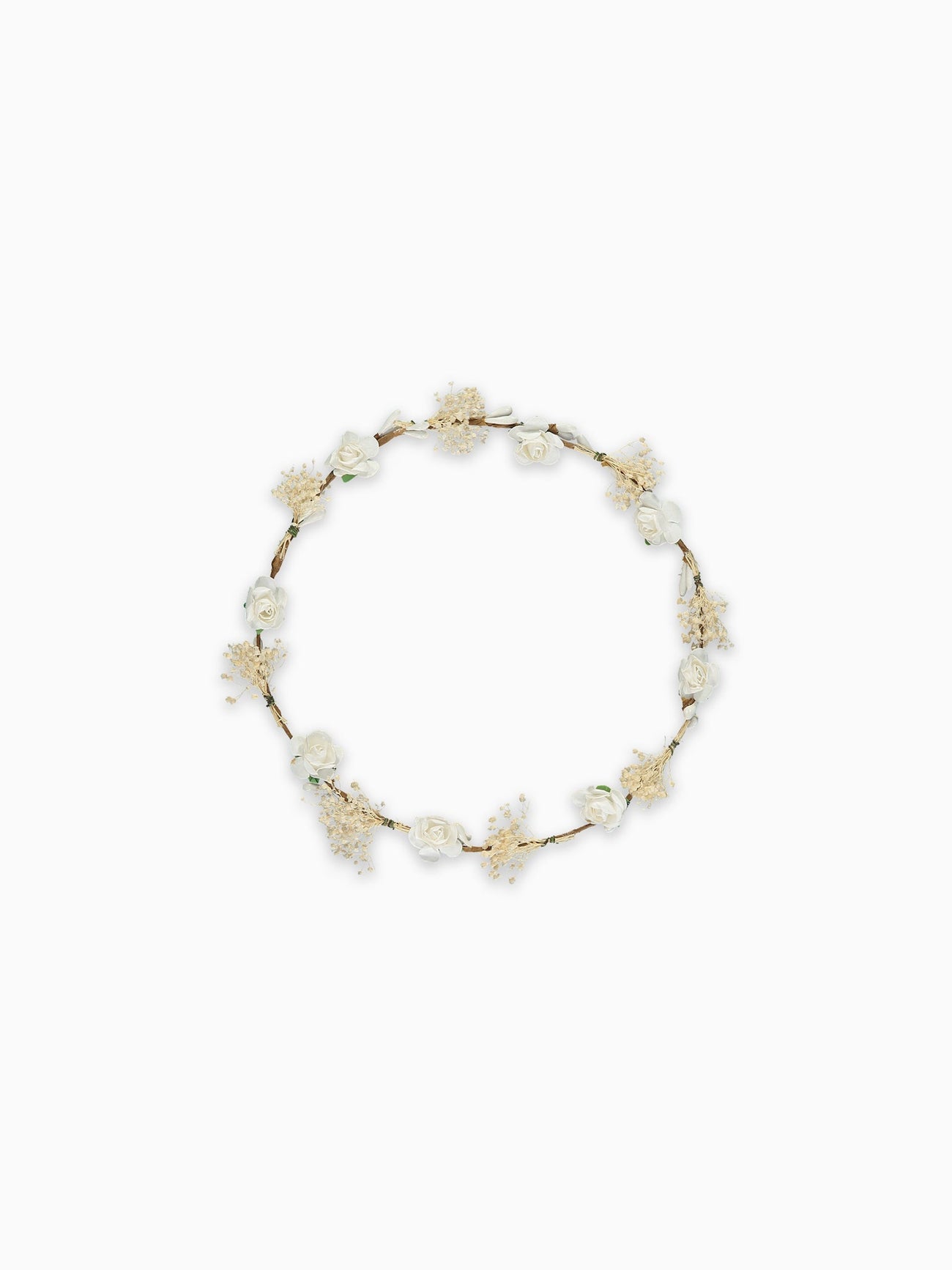 Ivory Vintage Floral Girl Hair Garland
