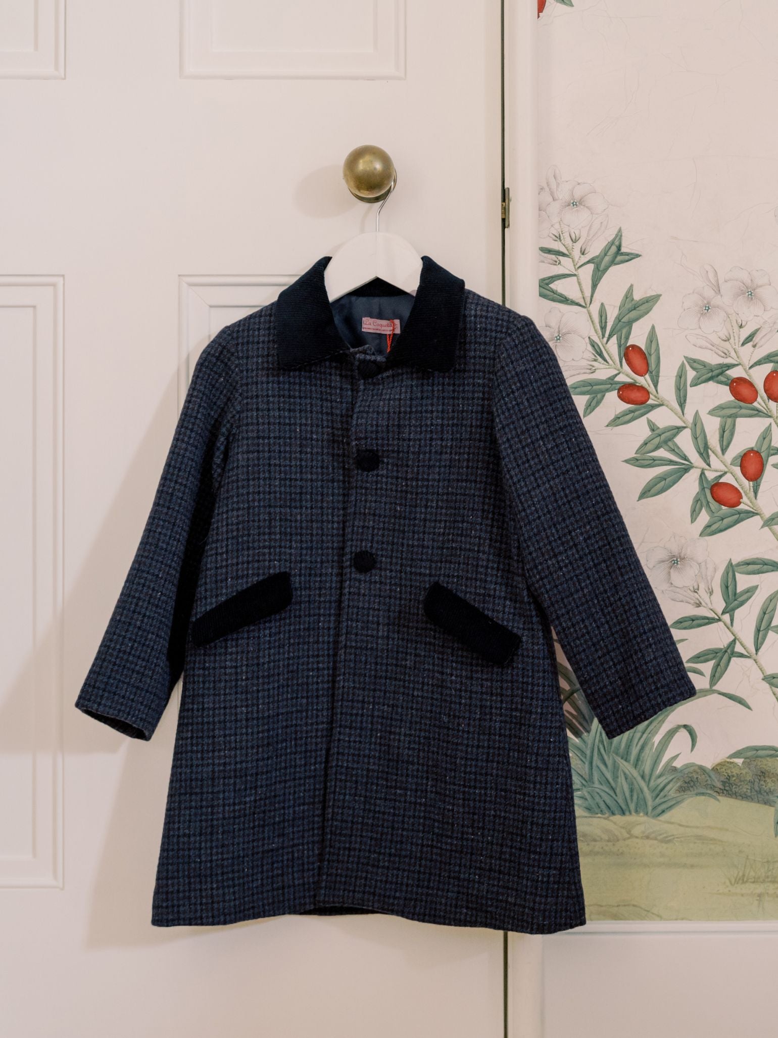 Boys check coat online