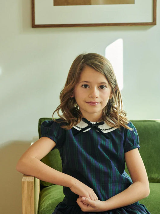 green dress girl Joanna Girls The Joanna Dress features a emerald green bodice overlaid with soft Fawn Dress (forest tulle) 8Y