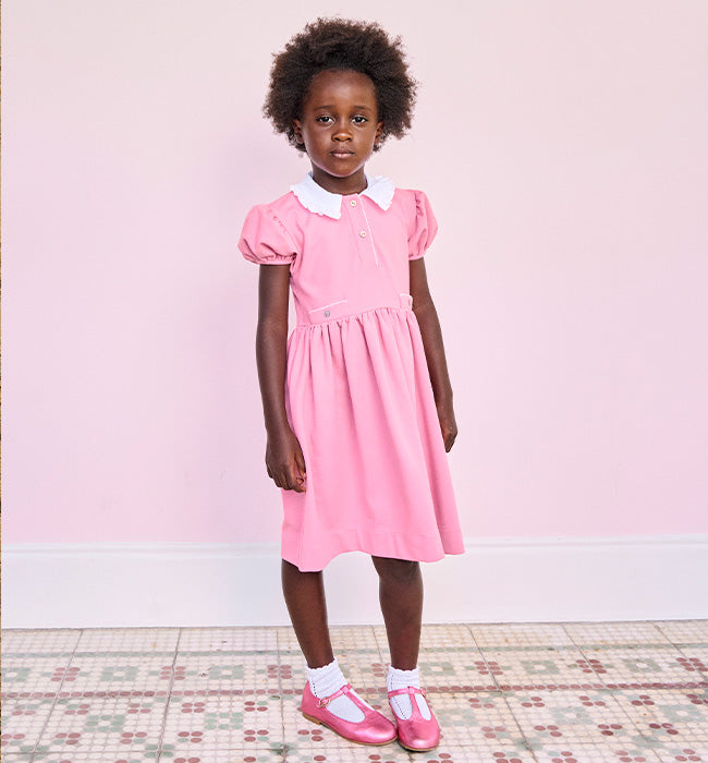 Dusty Pink Iria Flower Girl Headband | La Coqueta Kids US