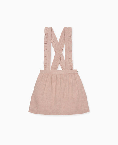 Dusty Pink Agata Girl Pinafore Skirt