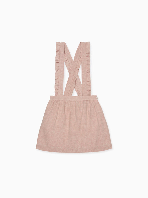 Dusty Pink Agata Girl Pinafore Skirt