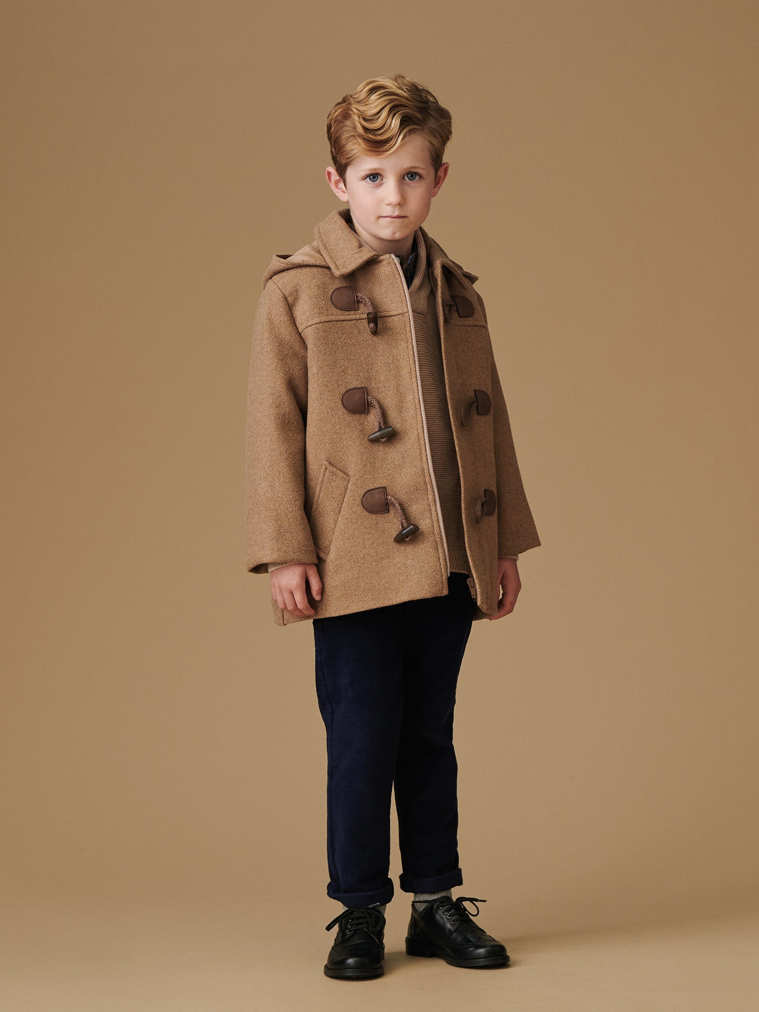 Taupe Agustin Boy Coat