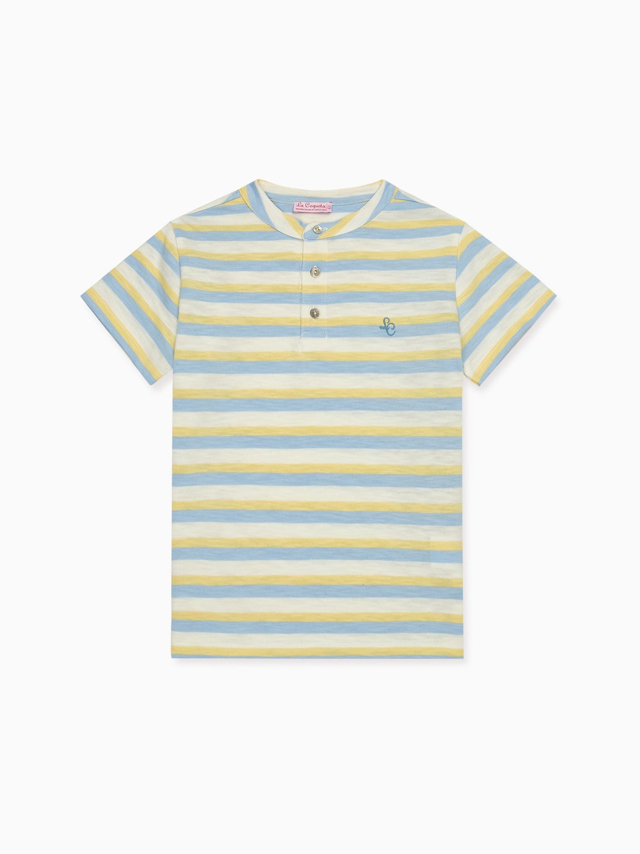 Lemon Stripe Alcon Boy Polo Shirt