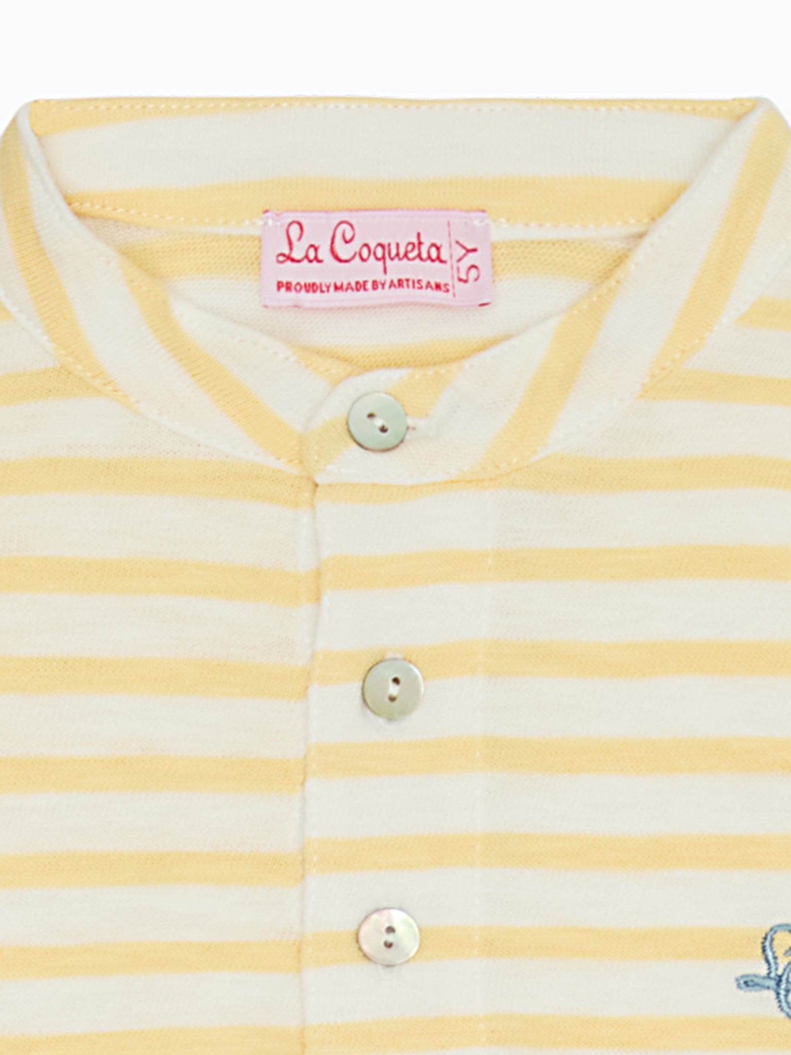 Mustard Stripe Alcon Boy Polo Shirt