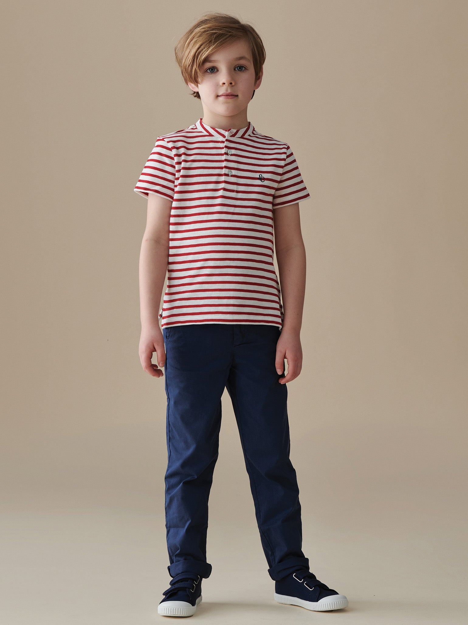 Navy Elio Boy Chinos