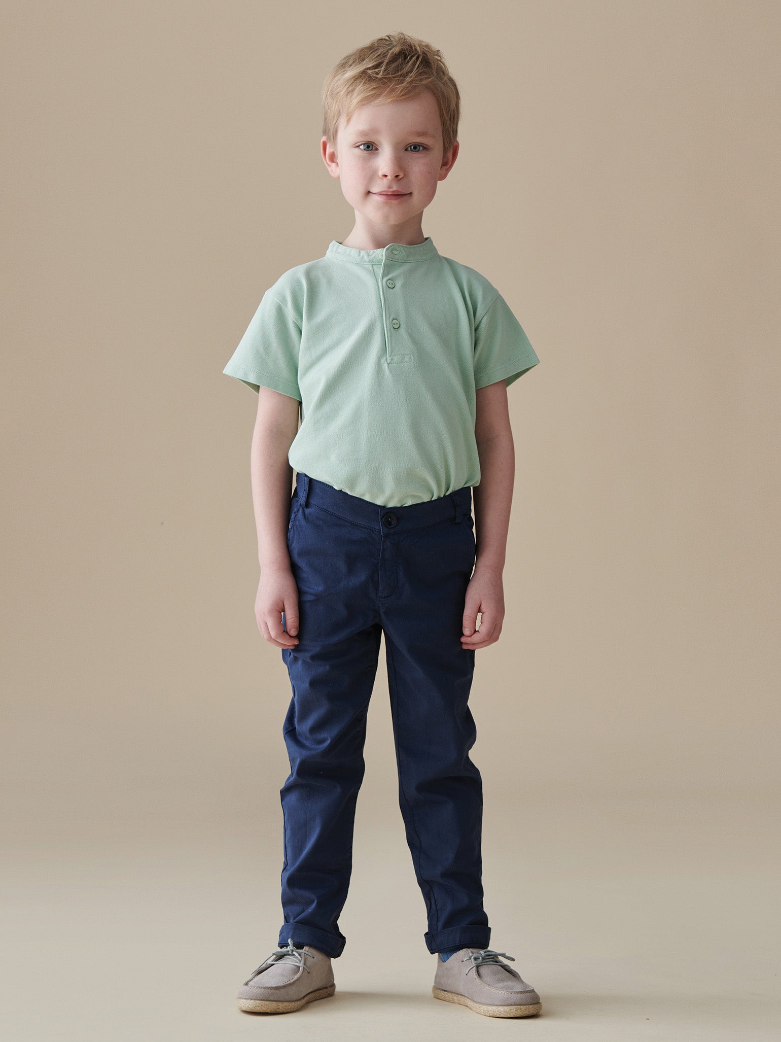 Navy Elio Boy Chinos