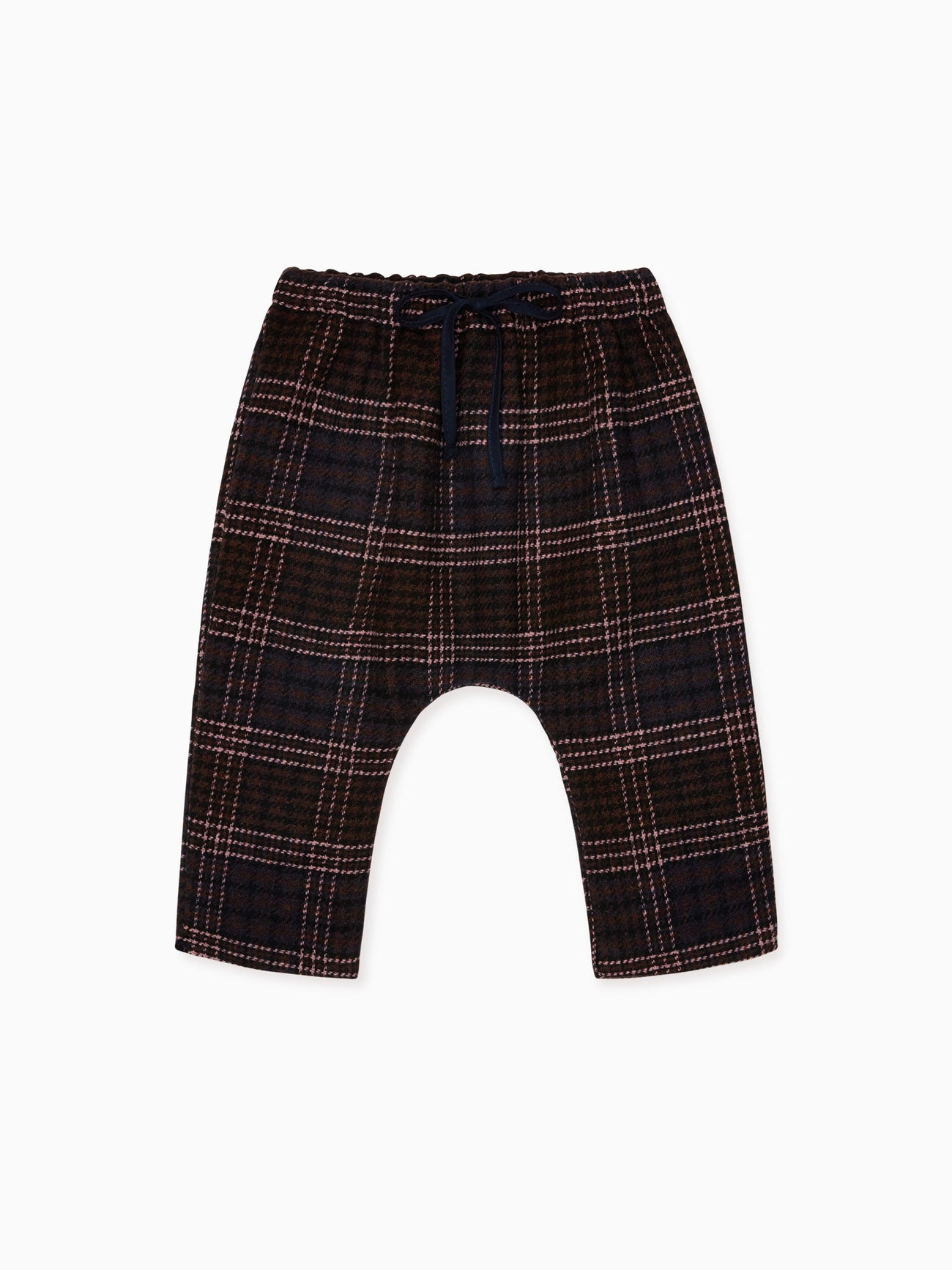 Beige Check Alex Baby Pants