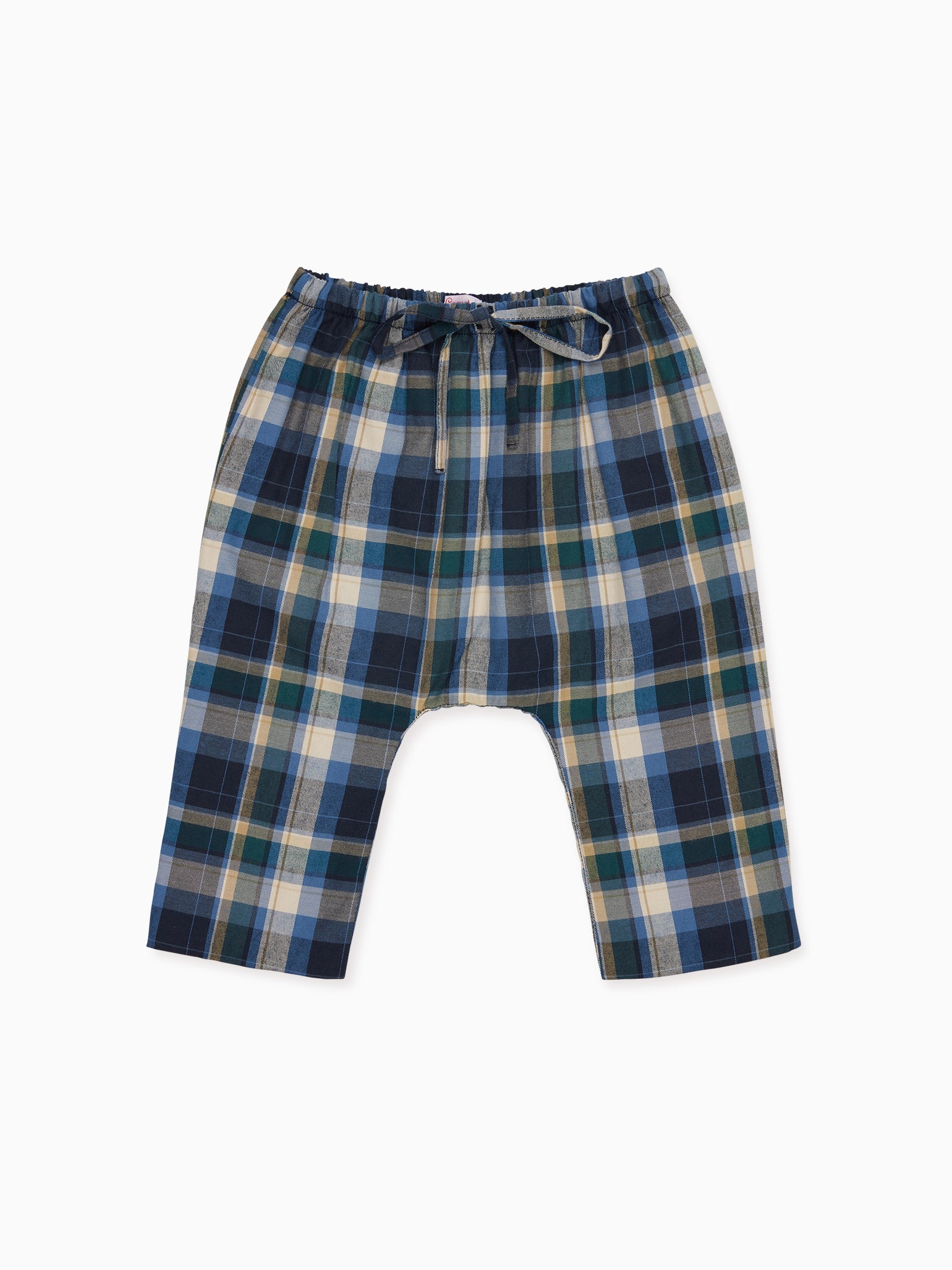 Blue Check Alex Baby Pants