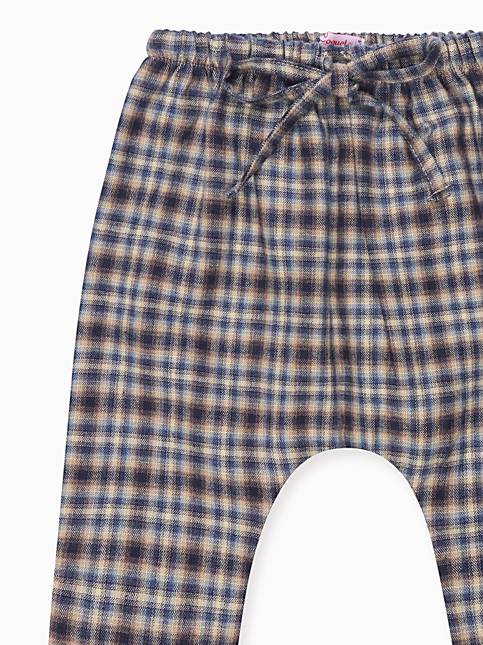 Navy Check Alex Baby Trousers