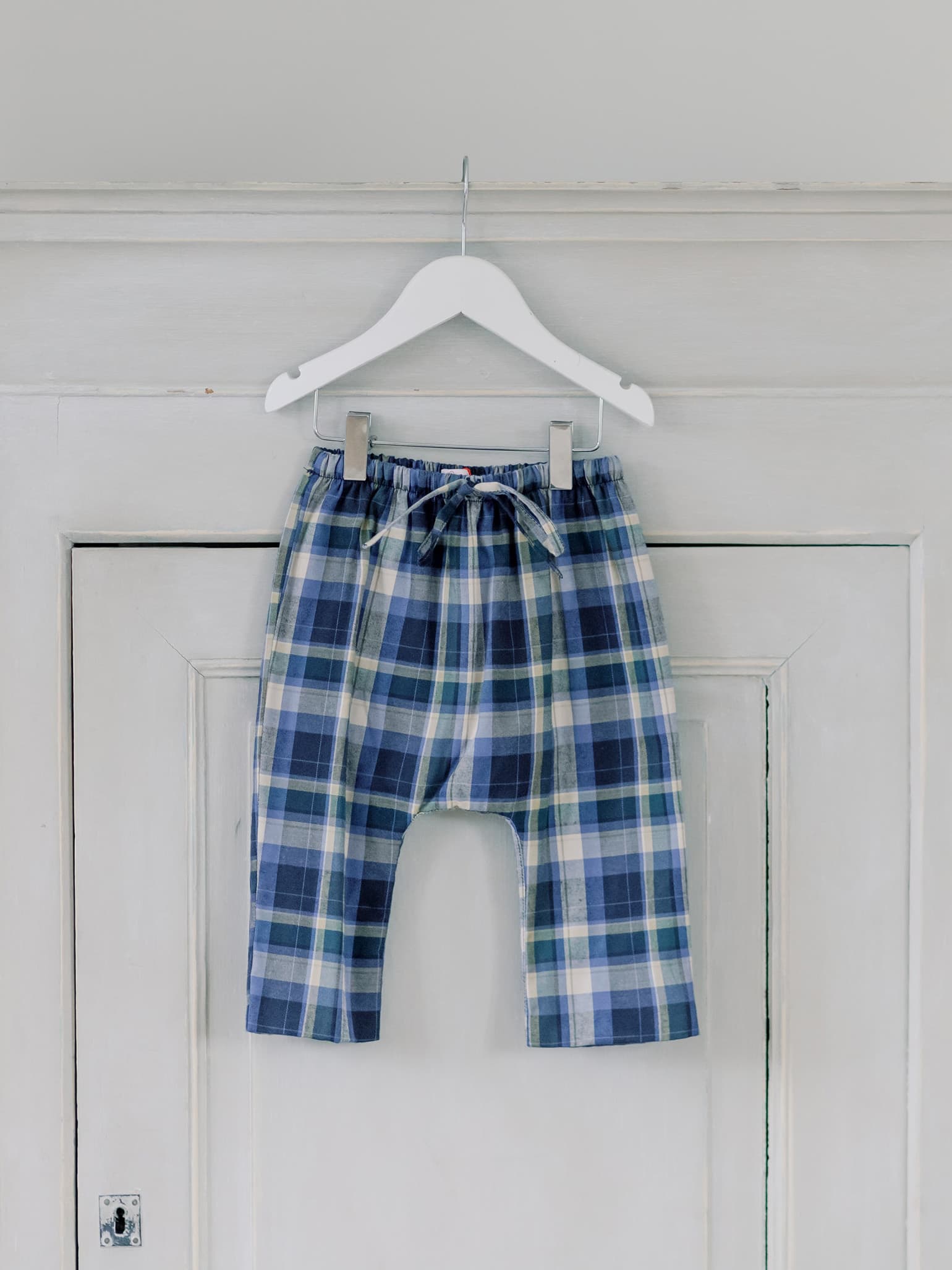 Blue Check Alex Baby Pants