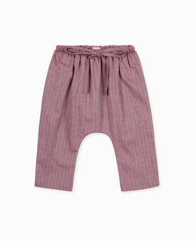 Burgundy Alex Baby Trousers