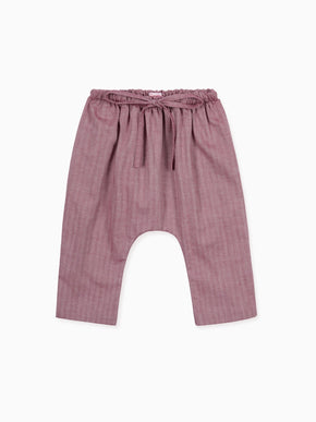 Burgundy Alex Baby Trousers