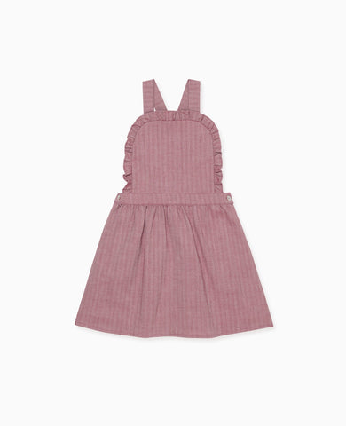 Burgundy Alexa Girl Pinafore Skirt