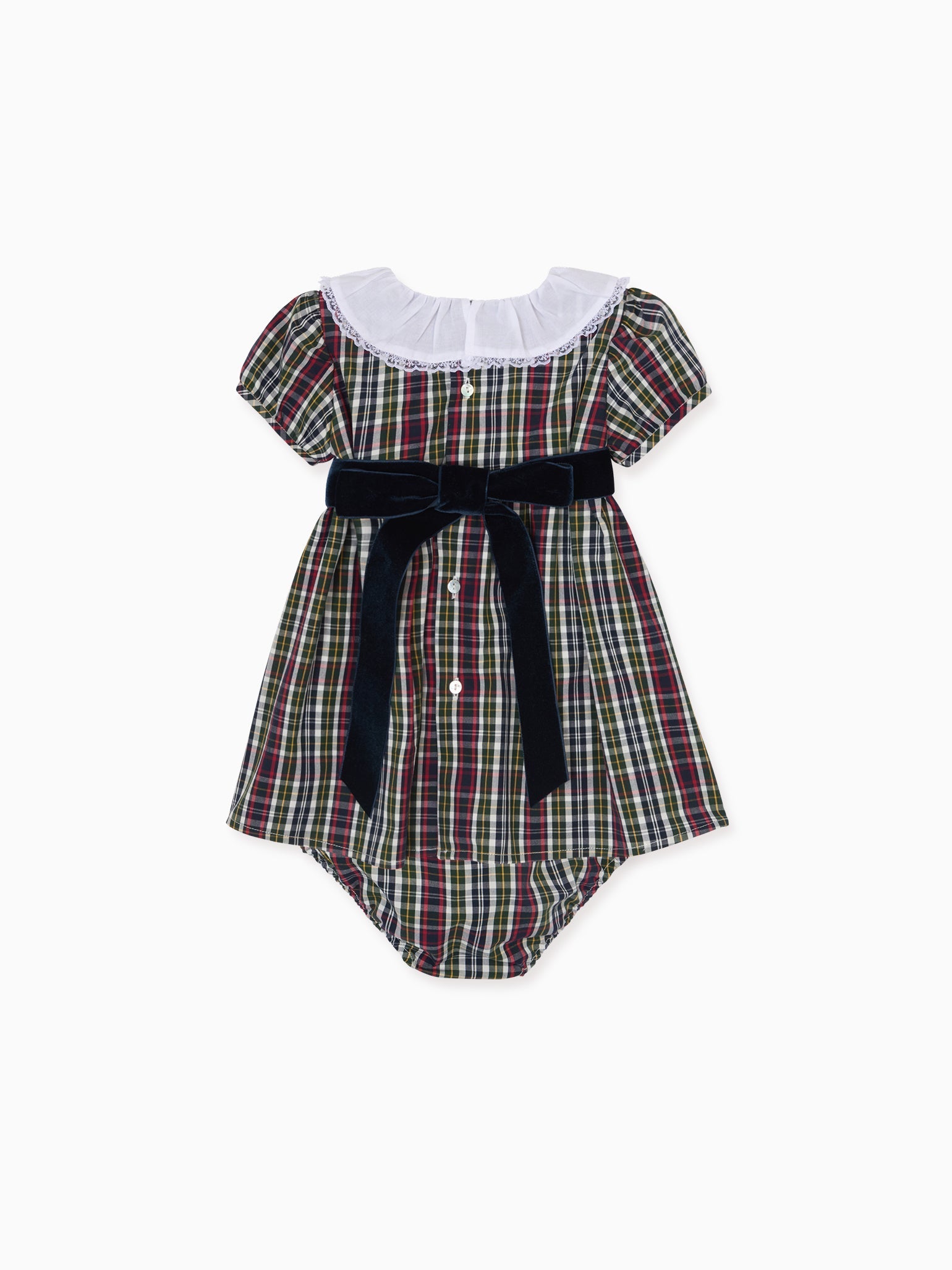 Navy Tartan Alicia Baby Girl Set