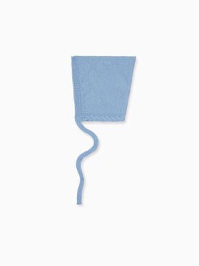 Dusty Blue Alma Merino Baby Knitted Bonnet