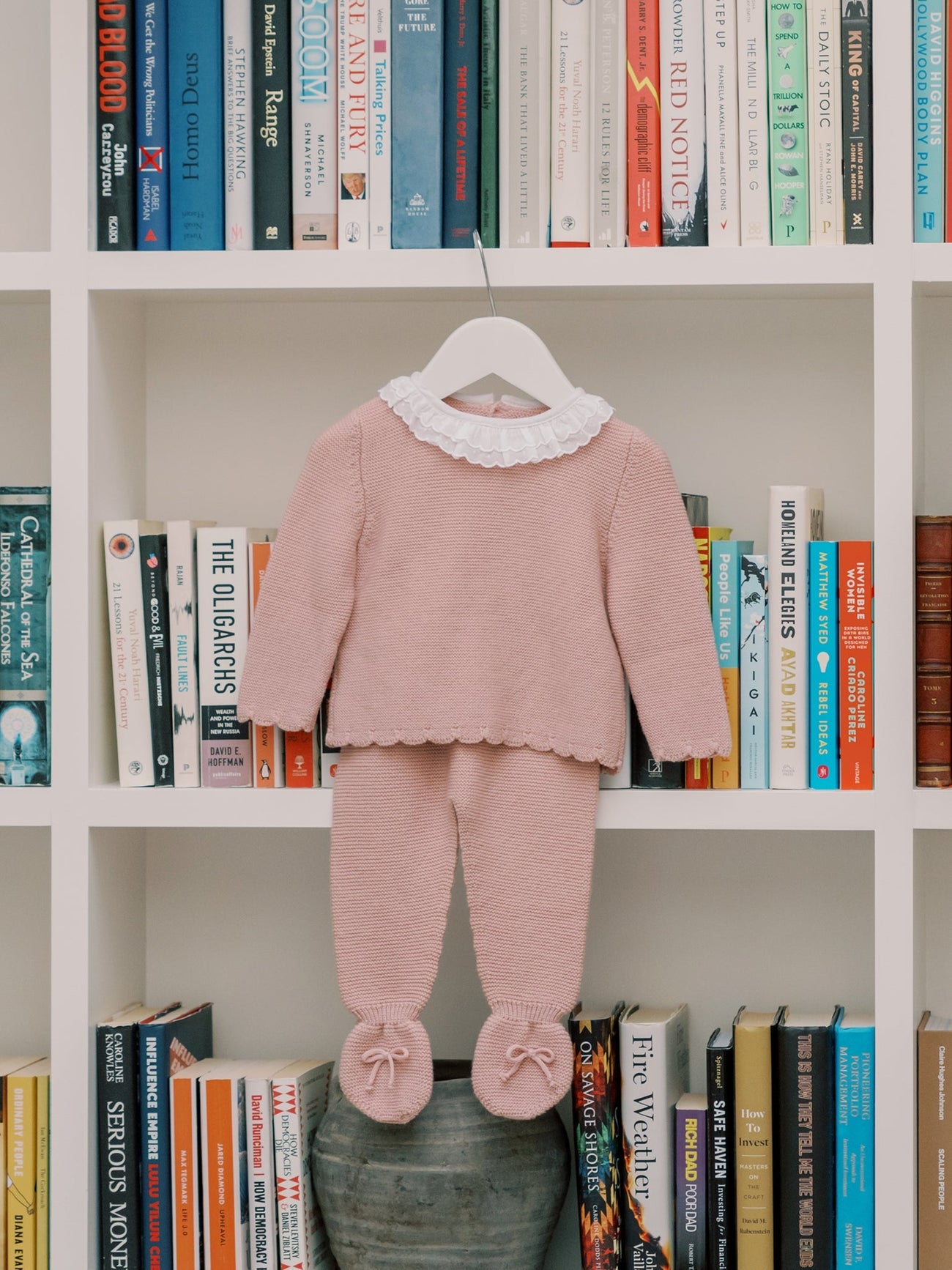 Pink Amaya Merino Baby Girl Knitted Set