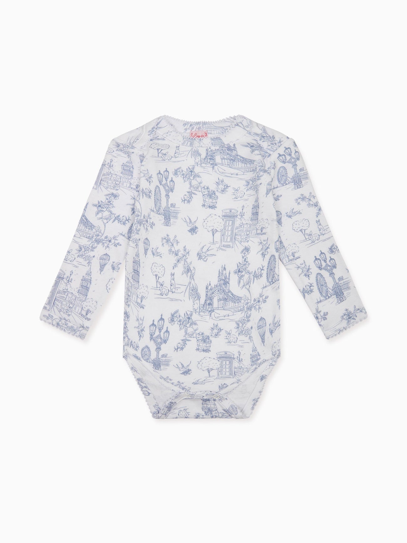 Soft Blue Amor Baby Girl Bodysuit