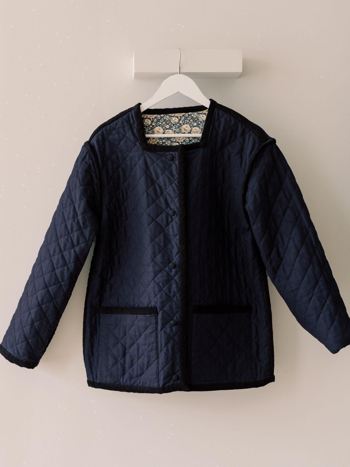Navy Floral Anais Women Jacket
