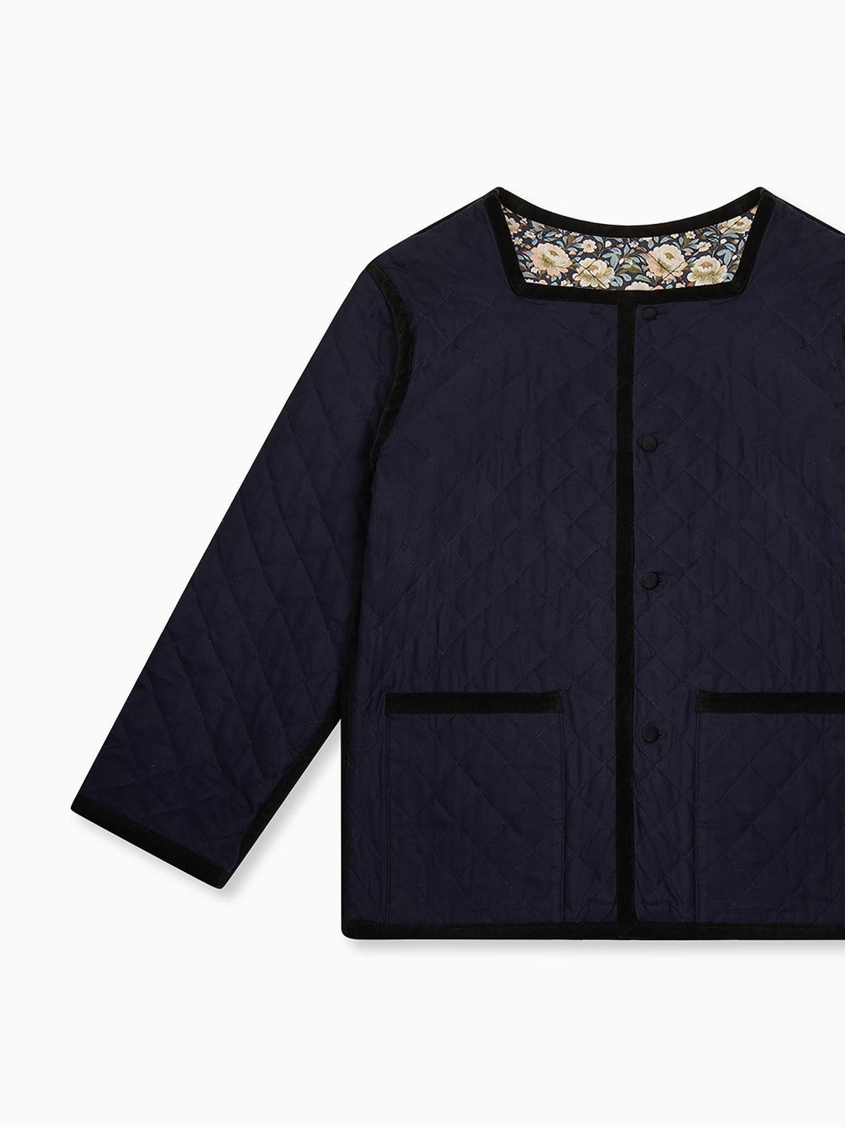 Navy Floral Anais Women Jacket