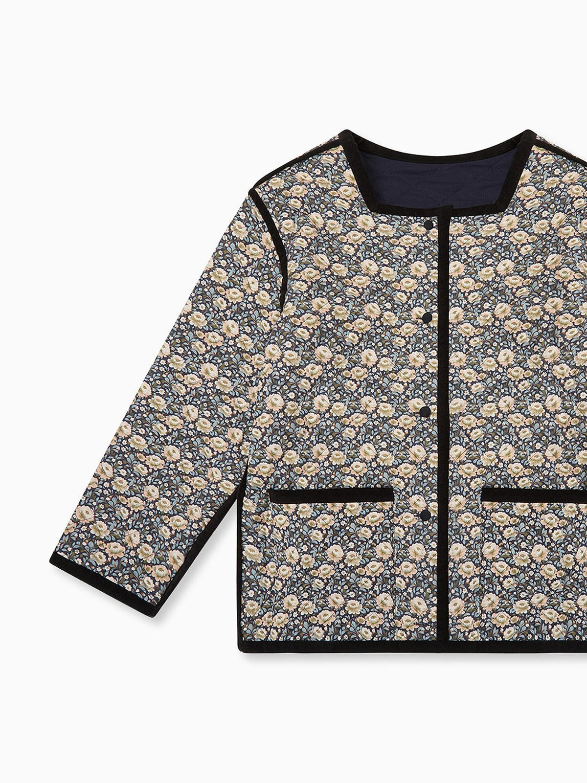 Navy Floral Anais Women Jacket
