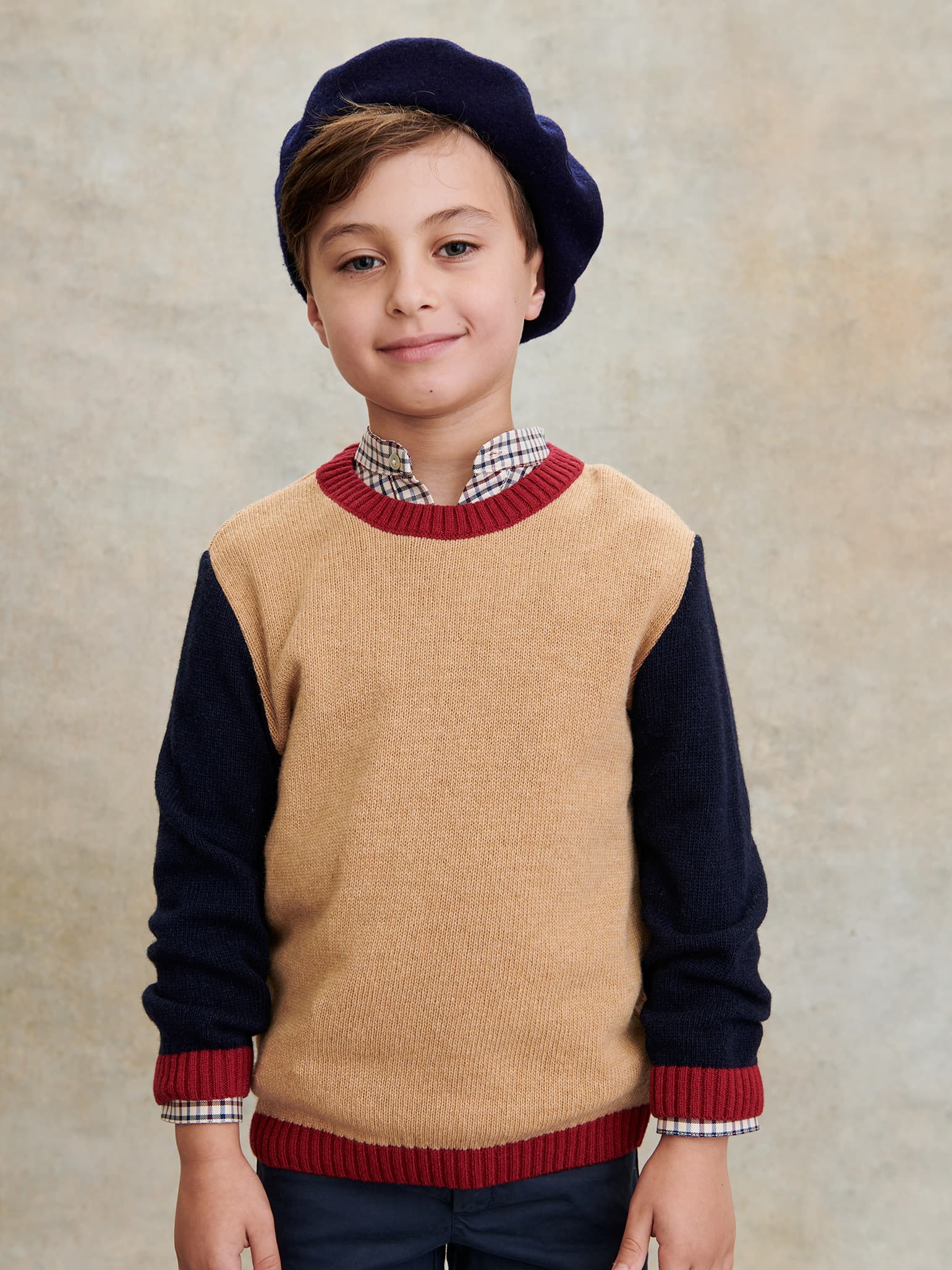 Camel Ancla Merino Boy Jumper