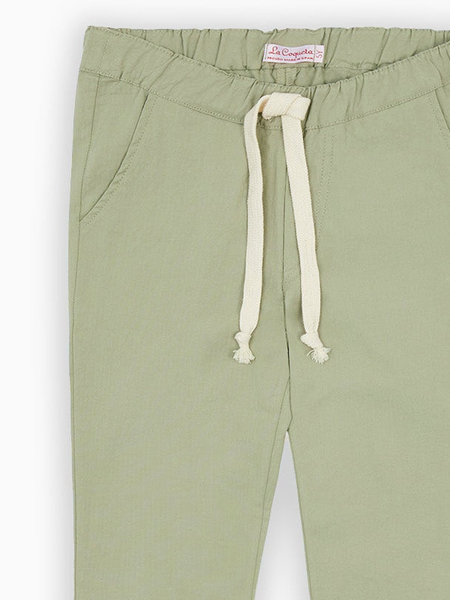 Sage Green Andreas Boy Cotton Pants