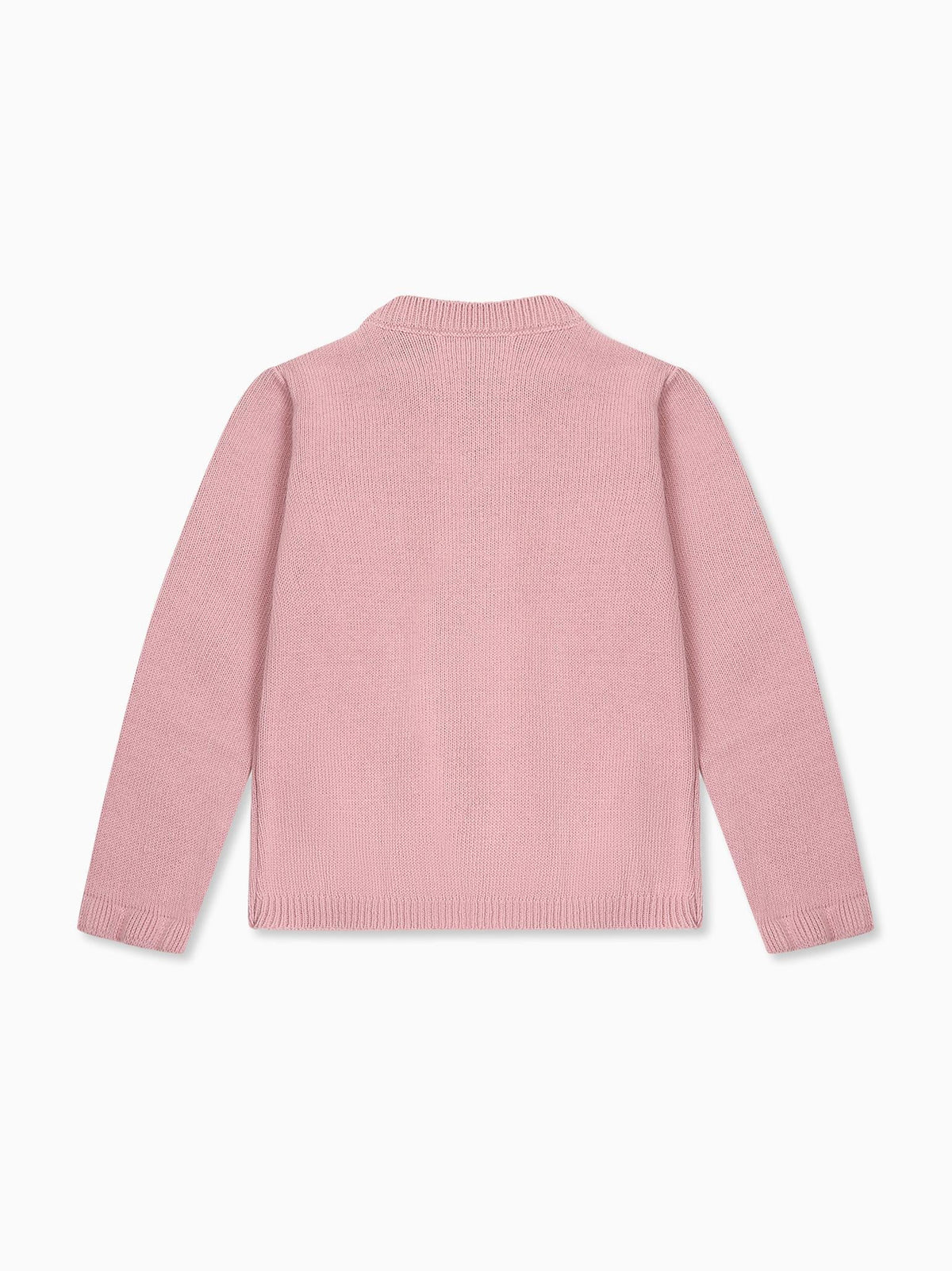 Dusty Pink Angela Merino Girl Cardigan