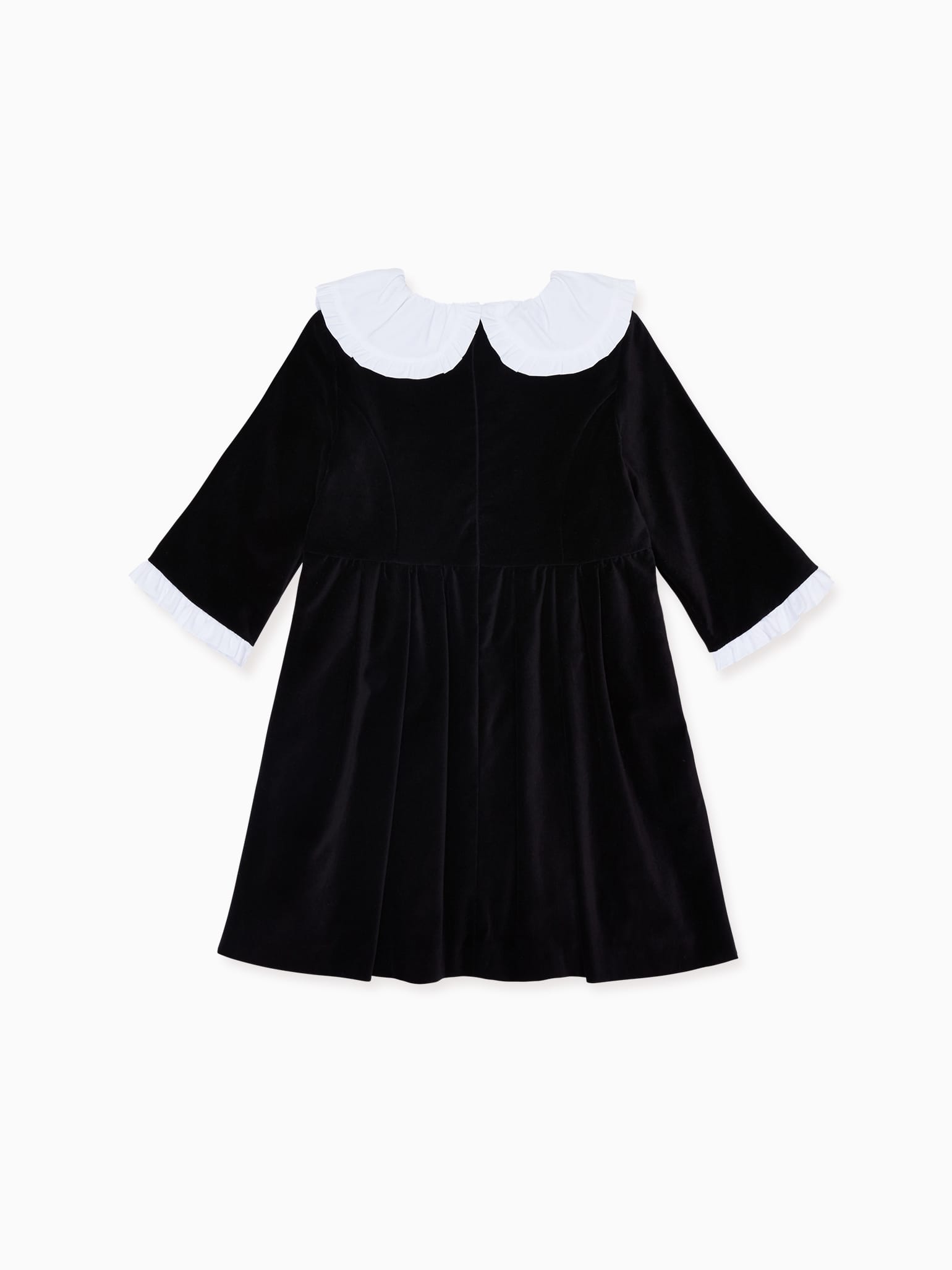 Black Anila Girl Velvet Dress